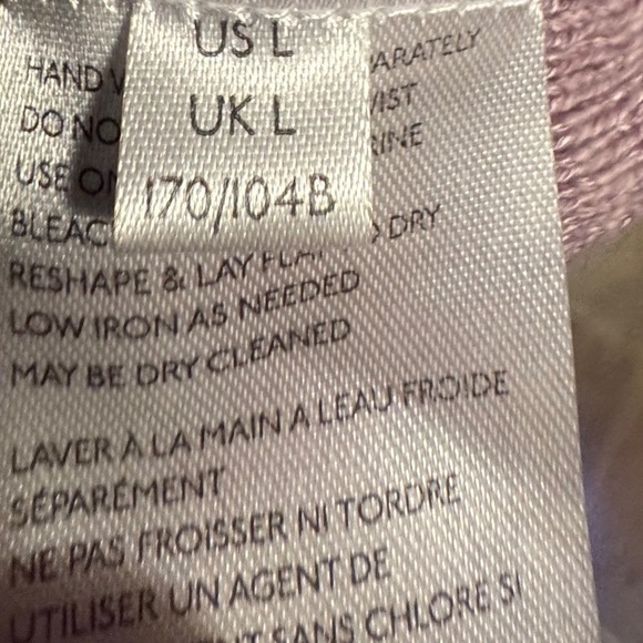 Free People Beach Sleeveless Knit Sweater Midi Dress Purple Pink Linen Blend L - Picture 8 of 9